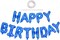 Colorful Celebrations: 16-Inch Mylar Foil Happy Birthday Balloons Banner - Eco-Friendly Decor for All Ages!